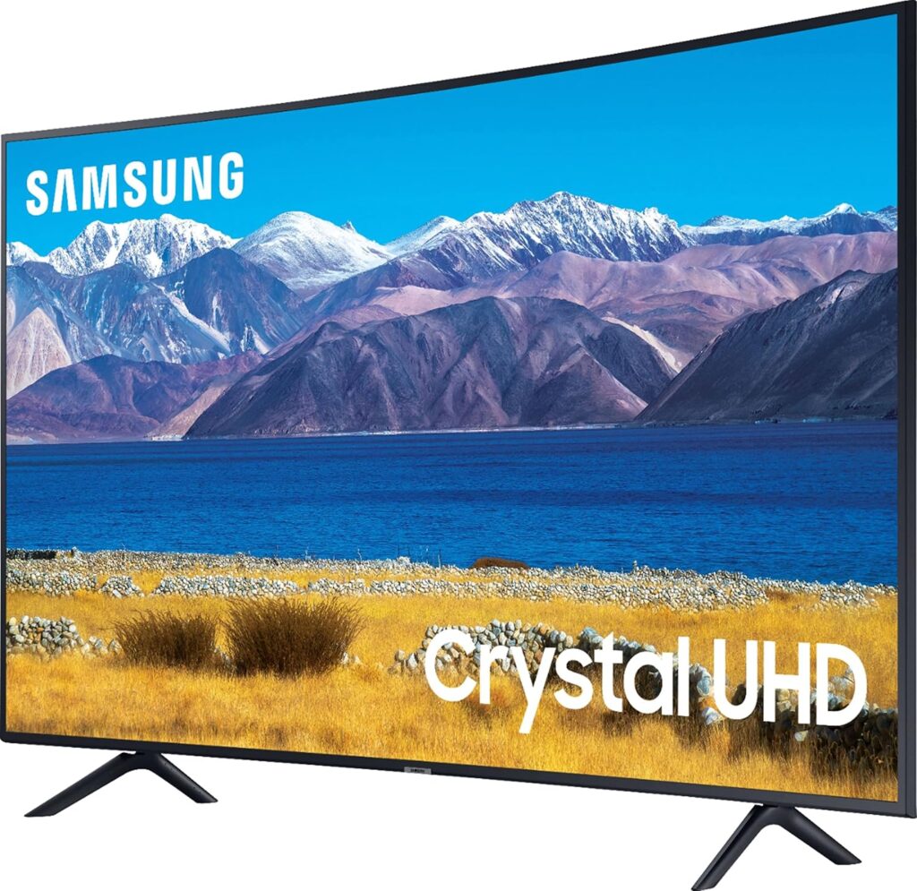 SAMSUNG 55-Inch Class Crystal UHD TU8300 Series - 4K UHD Curved Smart TV With Alexa Built-in (UN55TU8300FXZA)