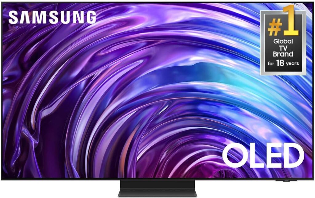 SAMSUNG 65-Inch Class OLED 4K S95D Series HDR Pro Smart TV w/Dolby Atmos, Object Tracking Sound+, Motion Xcelerator, Real Depth Enhancer, 4K AI Upscaling, Alexa Built-in (QN65S95D, 2024 Model)